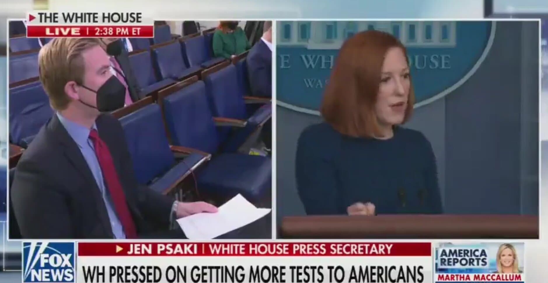 Fox Newsâ Doocy Presses Psaki on Why Biden Still Refers to COVID As âPandemic of the Unvaccinatedâ