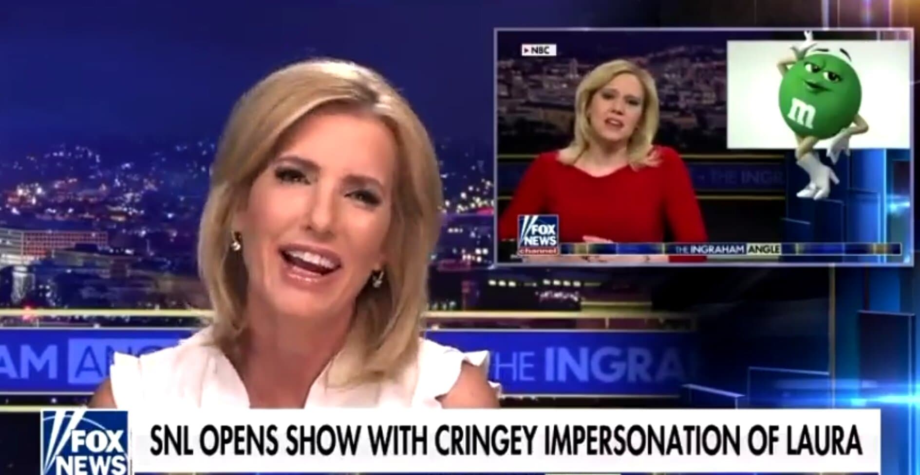 Laura Ingraham Mocks Kate McKinnonâs Impression of Her During Reaction to SNL Skit