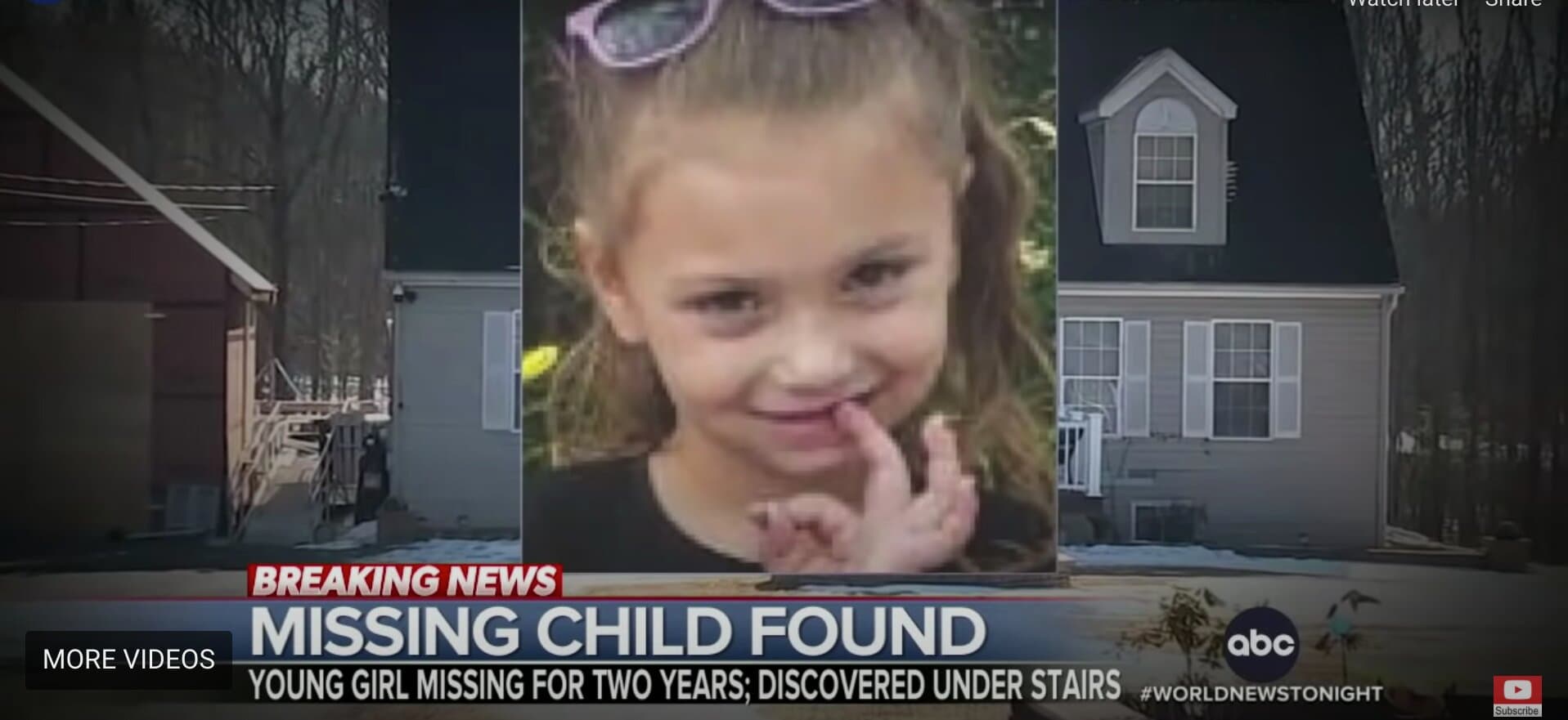 6-Year-Old Girl Vanishes and Is Found Alive Under a Staircase