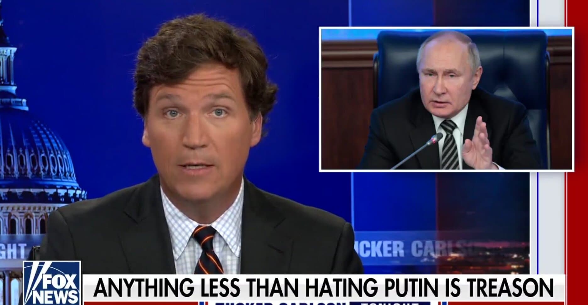 Tucker Carlson Questions Why So Many Hate Putin: âDoes He Eat Dogs?â