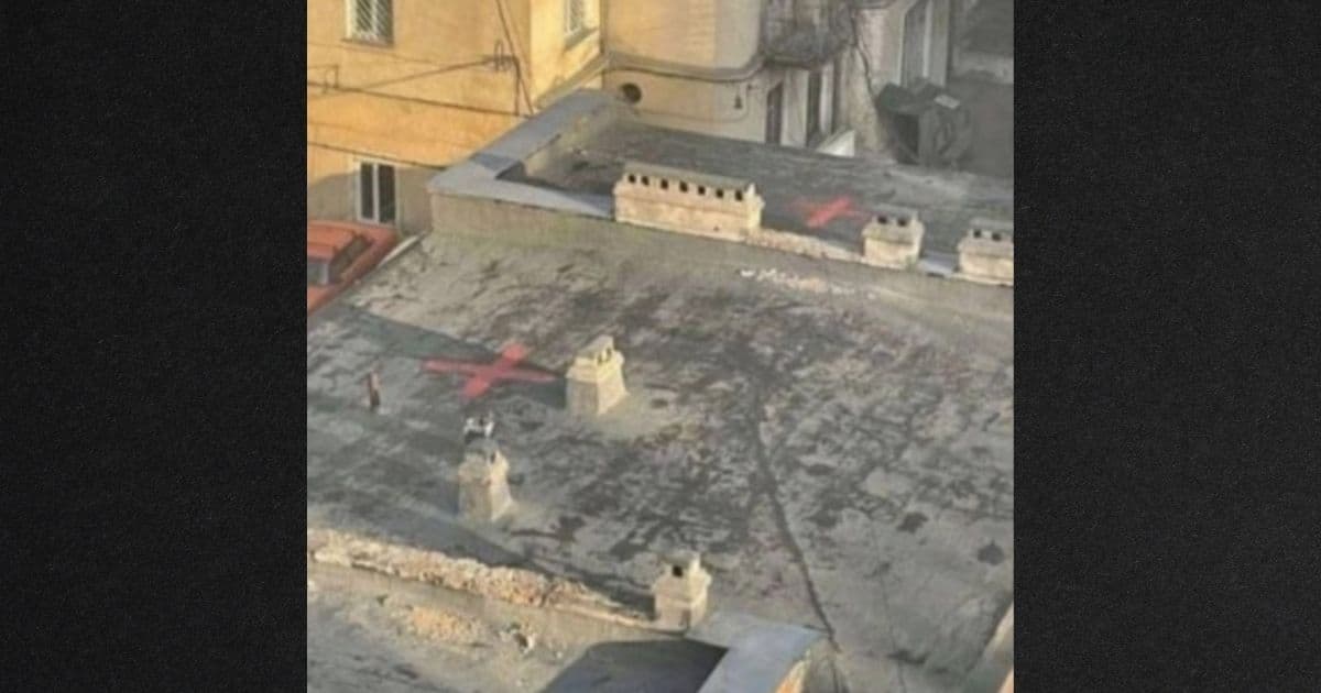 Eerie Symbols Pop Up on Ukrainian Buildings; Likely Targets for Russians to Bomb