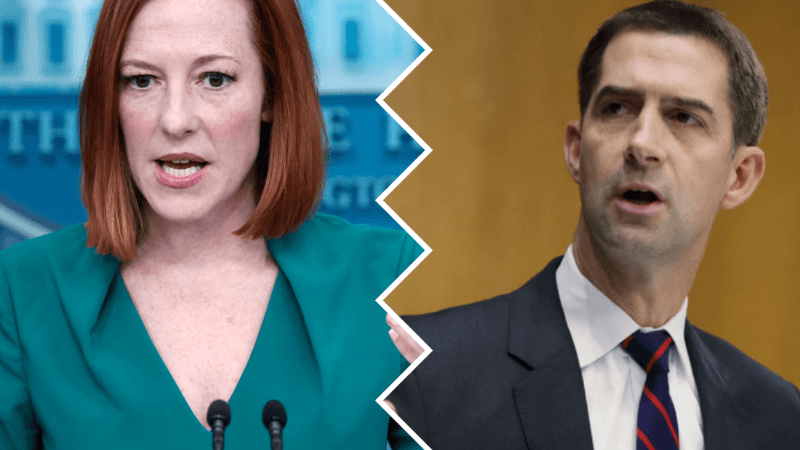 Psaki Fires Back at Cotton for Accusing Biden of Taking āHalf Measuresā to Help Ukraine