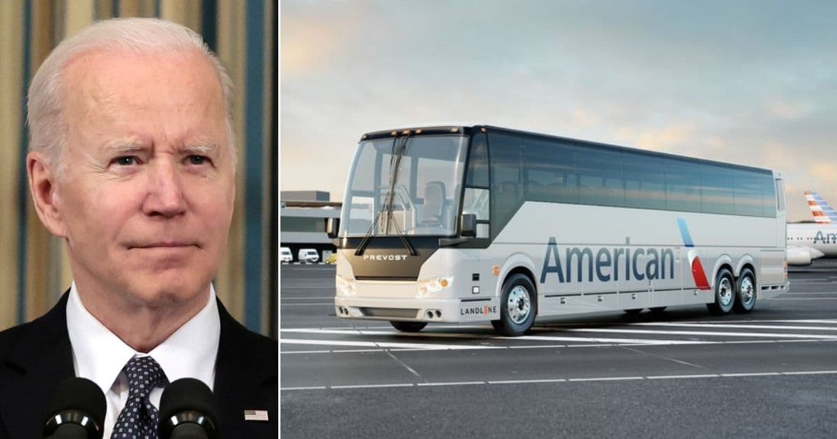 Bidenâs Bizarre Economy Has American Airlines Offering Connecting âFlightsâ on a Bus