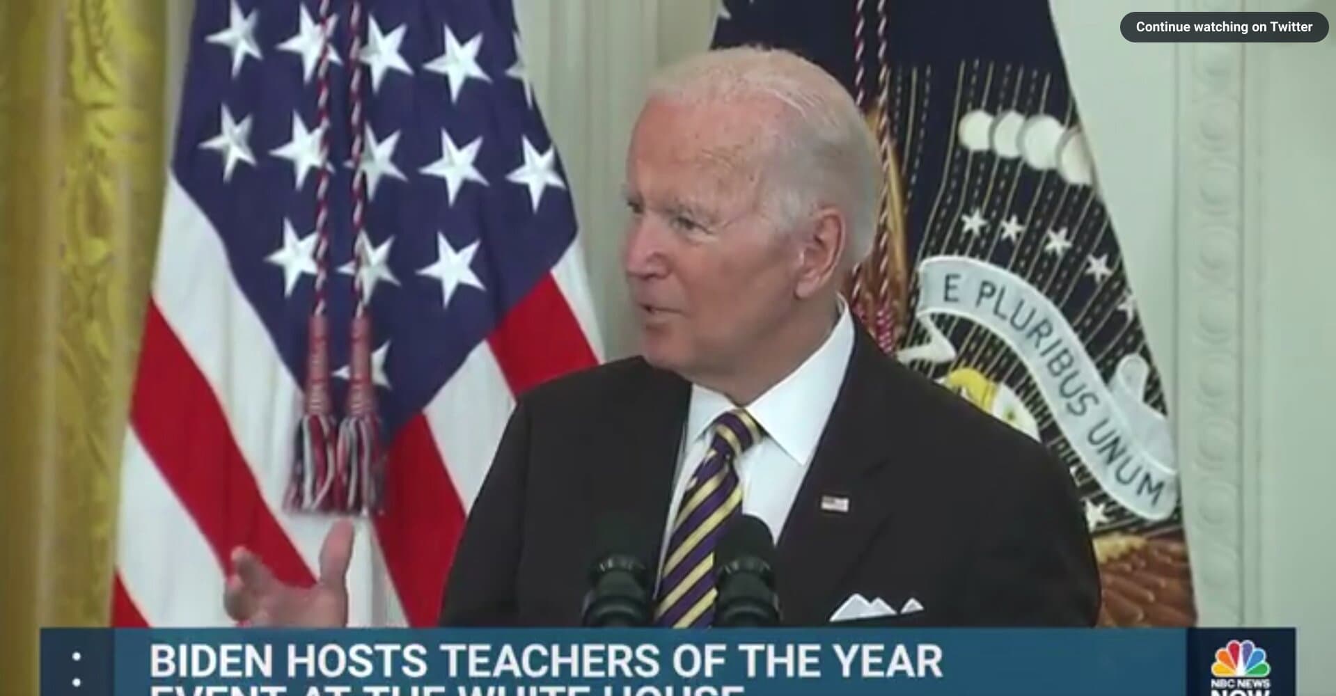 Biden Tells Teachers That Children Are âLike Yours When Theyâre in the Classroomâ