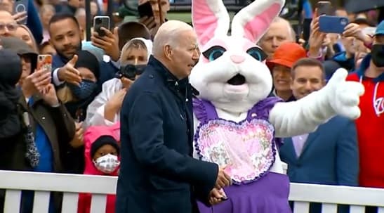 Now We Know Who Was in Easter Bunny Suit Wrangling Biden â It Explains So Much