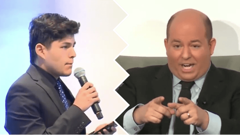 College Freshman Confronts Brian Stelter About âDisinformationâ on CNN