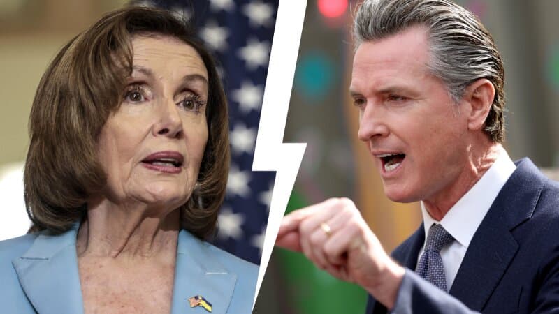 Pelosi Knocks Newsom for Criticizing the Democratic Party