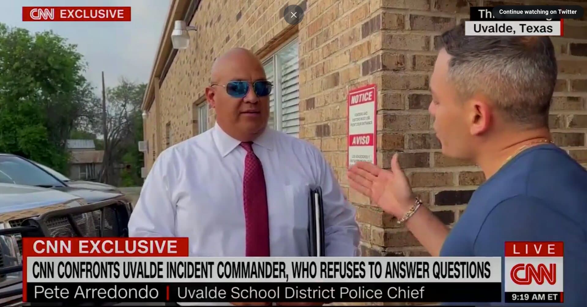 Video: CNN Reporter Confronts Uvalde School District Police Chief on Response to Shooting