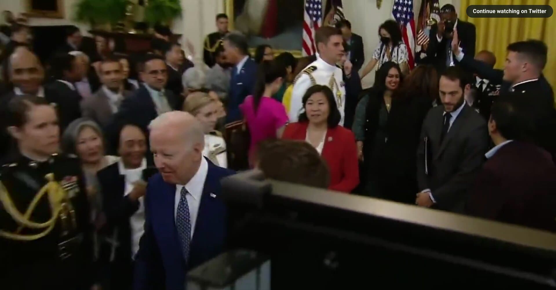 Watch: Biden Leaves Harris in the Dust As He Flees Reporters