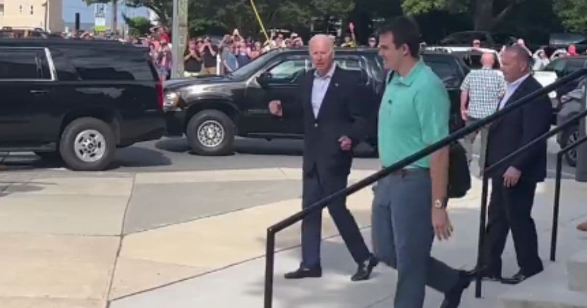 Biden Responds to Bicycle Crash with Strange Move on Sidewalk