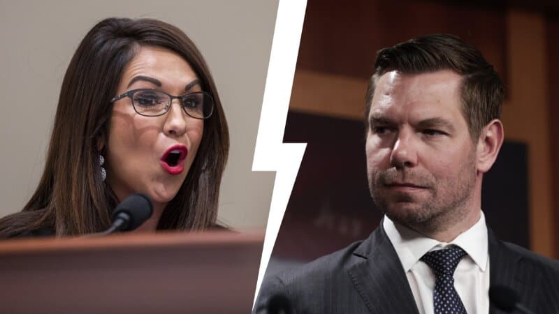 Boebert Slams Swalwell After It Appears He Compares Her to Highland Park Parade Gunman