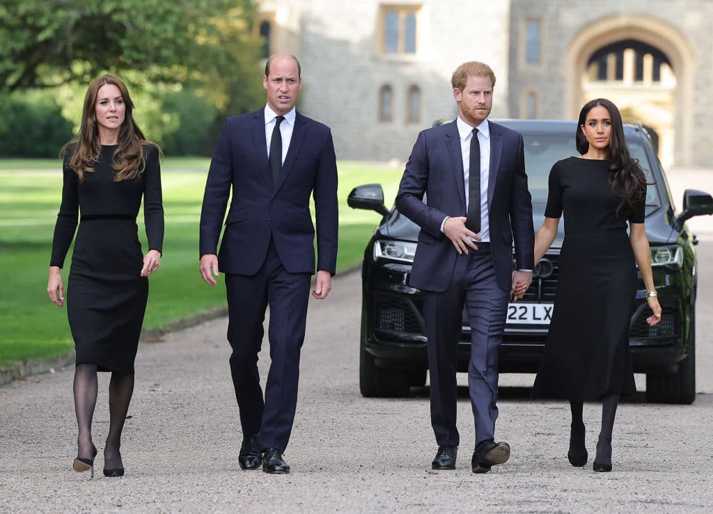 Twitter Users Notice Mysterious Shape in Meghan Markle's Dress, Sparking Debate About Motives at Queen's Memorial