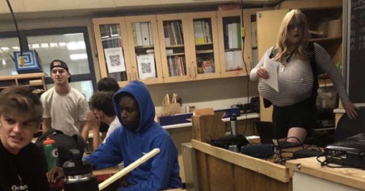 School Board Now Backing Trans Teacher Who Taught Class in Perverse Outfit