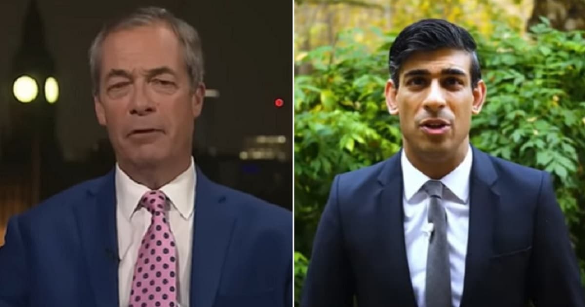 Nigel Farage Reacts to Rishi Sunak Becoming New PM: âA Globalist if Ever I Saw Oneâ