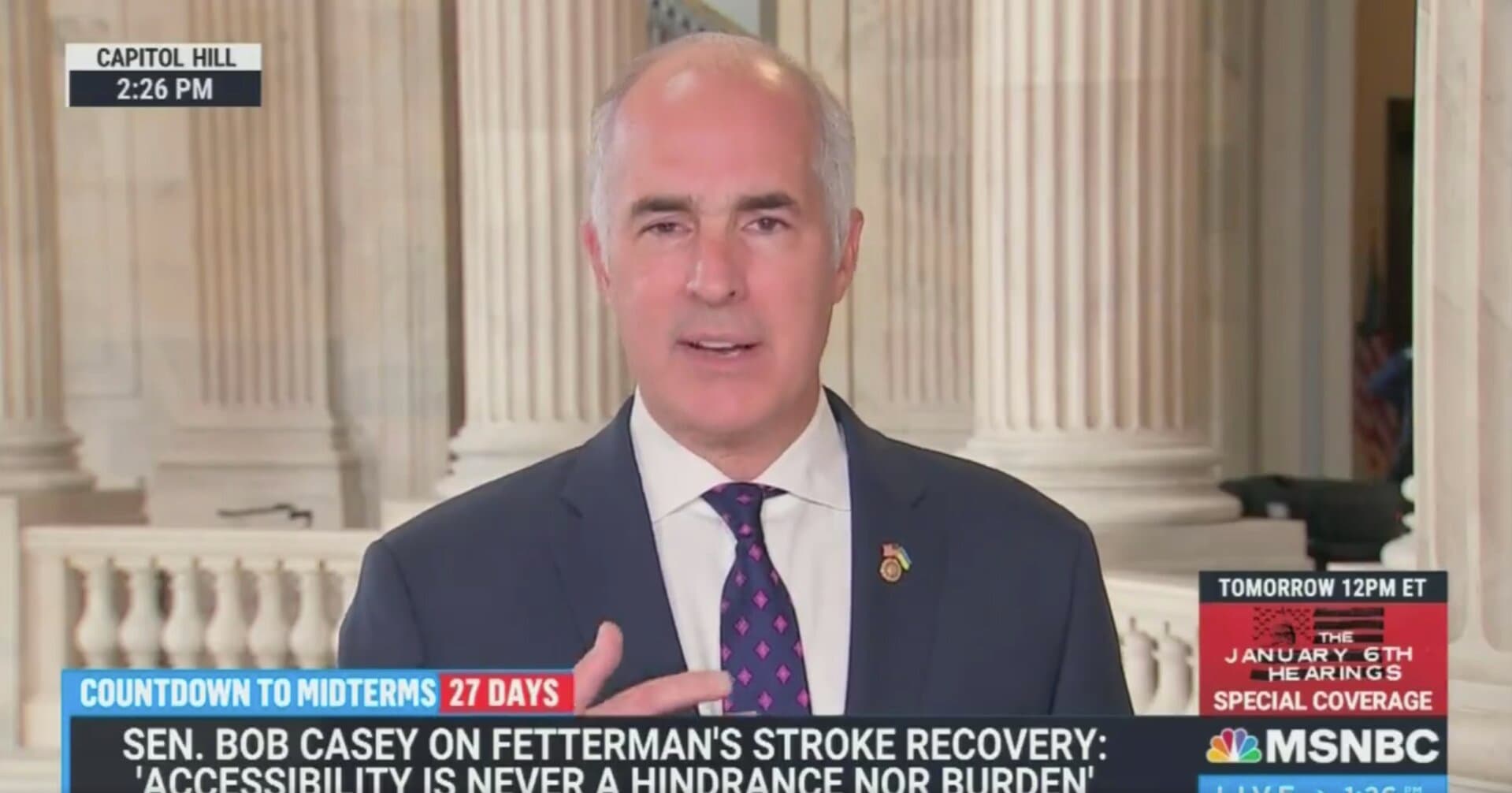 Dem Senator Suggests Americans Should āWelcomeā Fetterman Running for Office With Health Challenges