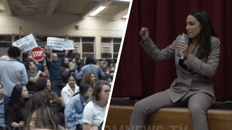 Watch: AOC Forced to Leave as She Gets Targeted by Hecklers – Again