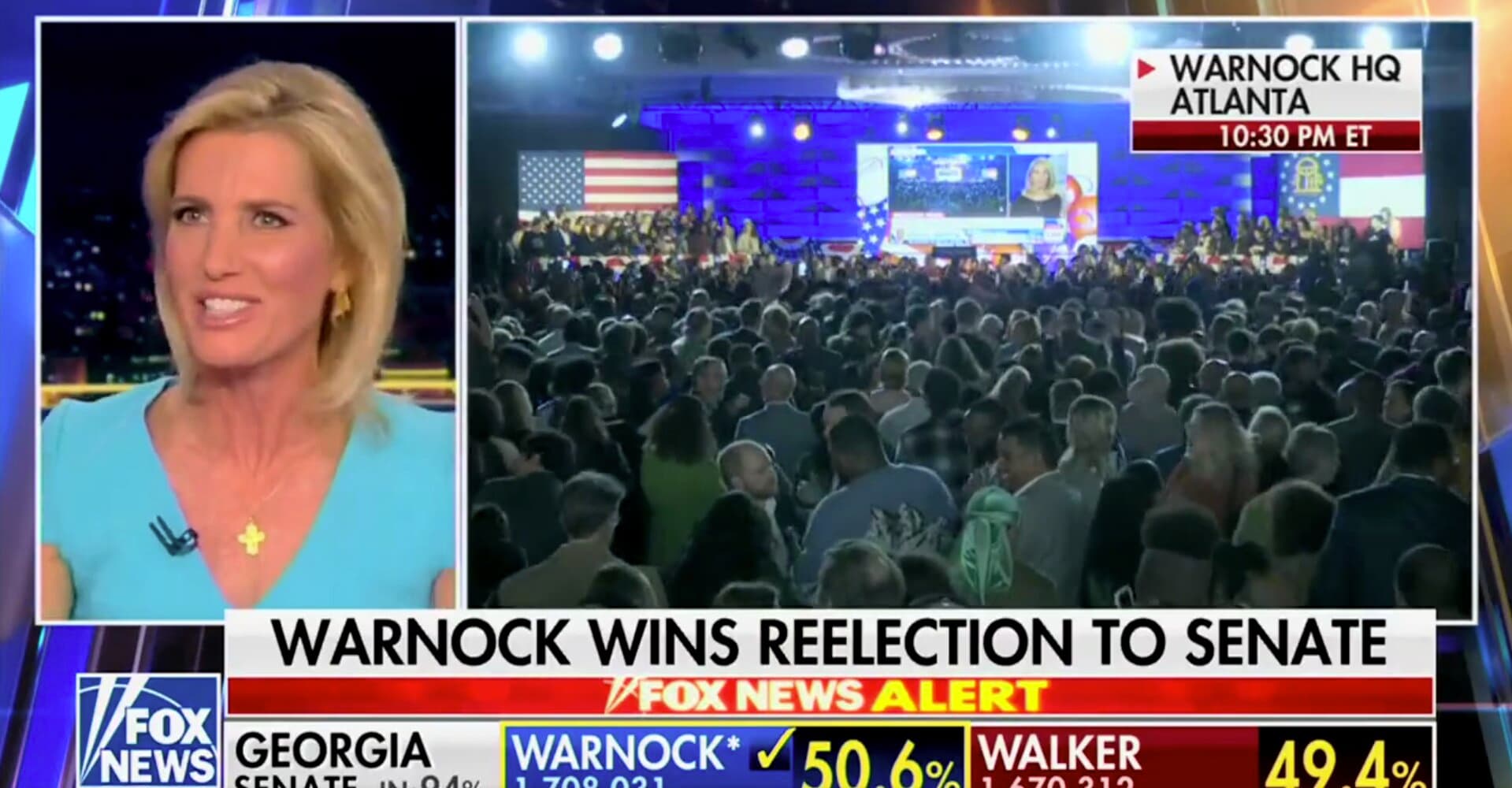 Laura Ingraham Goes Off on GOP Leadership After Warnockâs Victory in Georgia