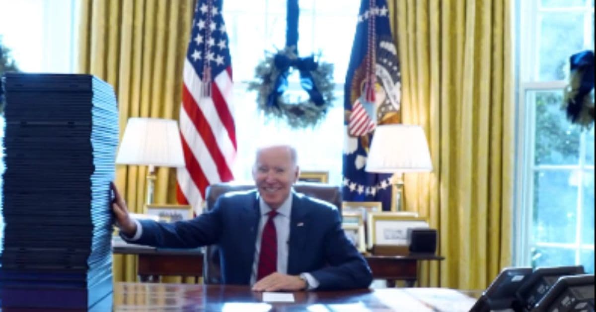 Biden Posts Gloating Video Signing 65 Bills – There’s One Glaring Problem