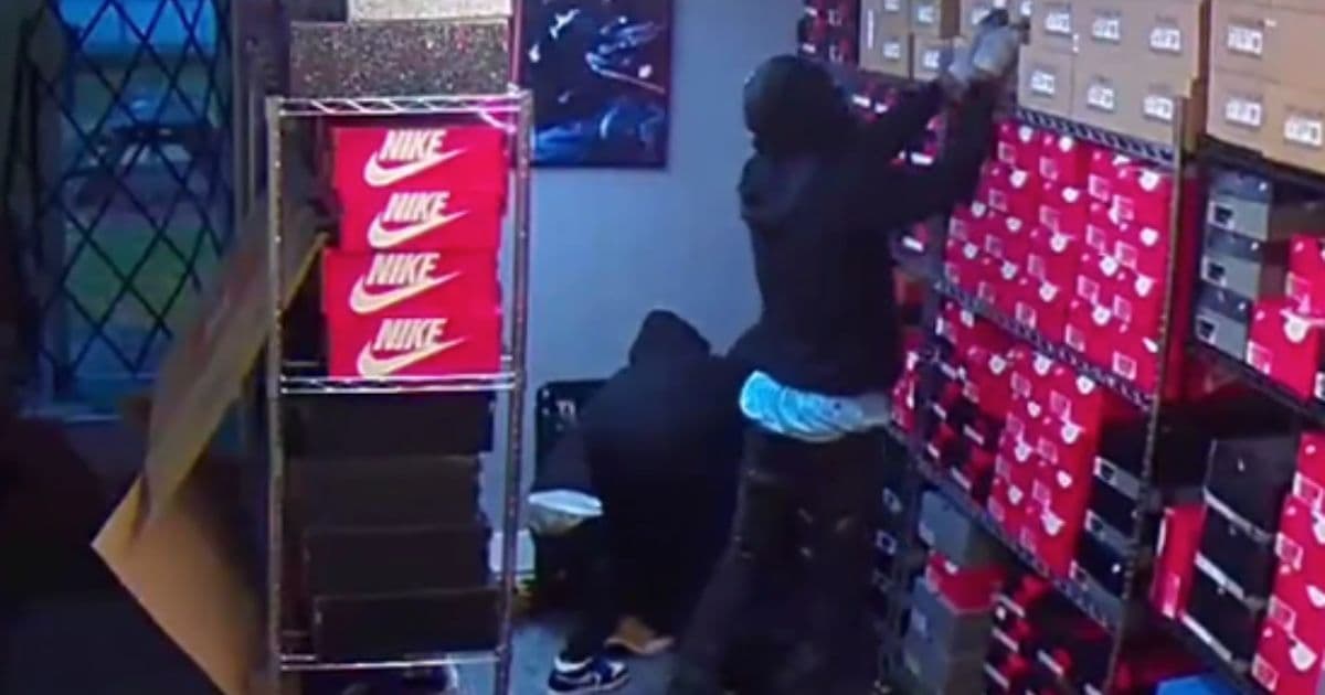 Shoe Store Owner Gets Last Laugh on Thieving Gang – Security Footage Shows Their Crime May Be Worthless