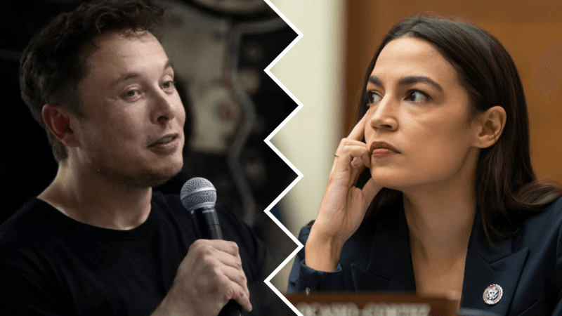 Musk Hits Back With 2-Word Response After AOC Criticizes Twitter’s Suspension of Journalists