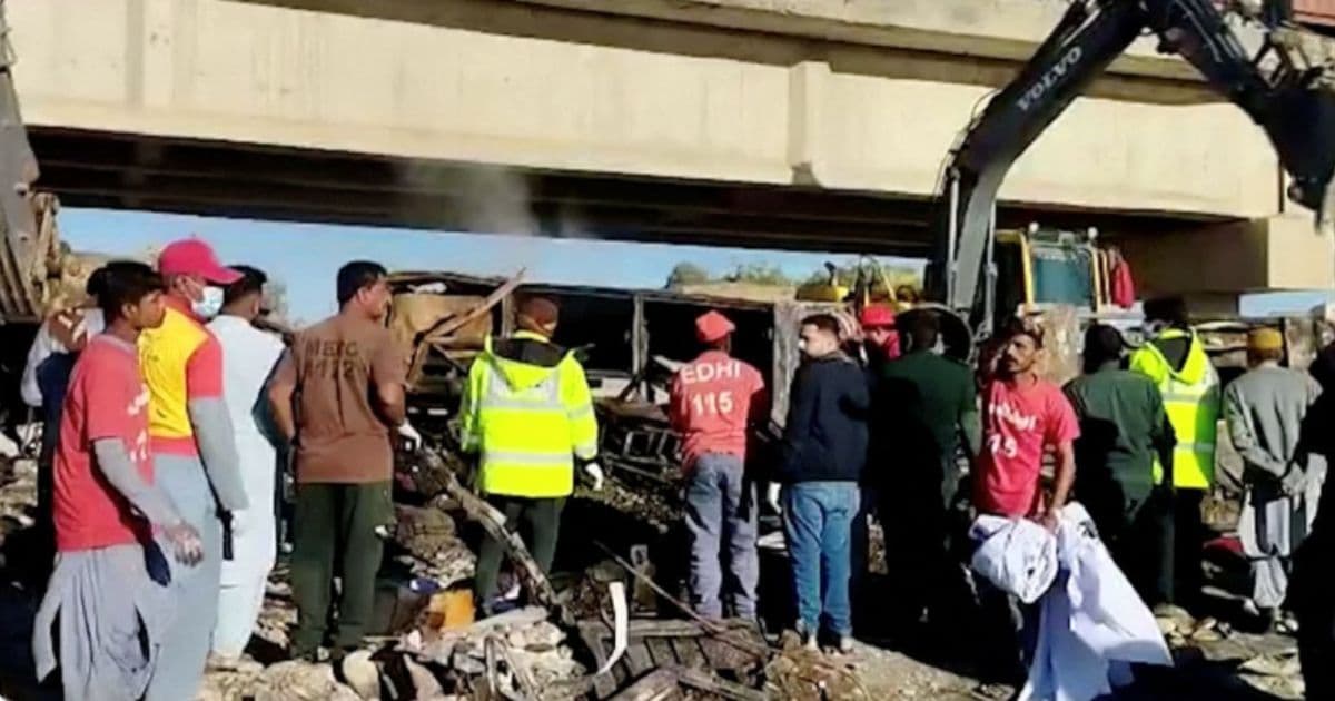 Horror: Bus Plows Straight Into Ravine, Catches Fire Killing 40 – Bodies Aren’t Even Recognizable