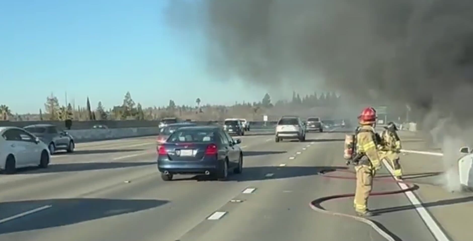 Roughly 6,000 Gallons of Water Needed to Put Out Tesla That ‘Spontaneously’ Caught on Fire
