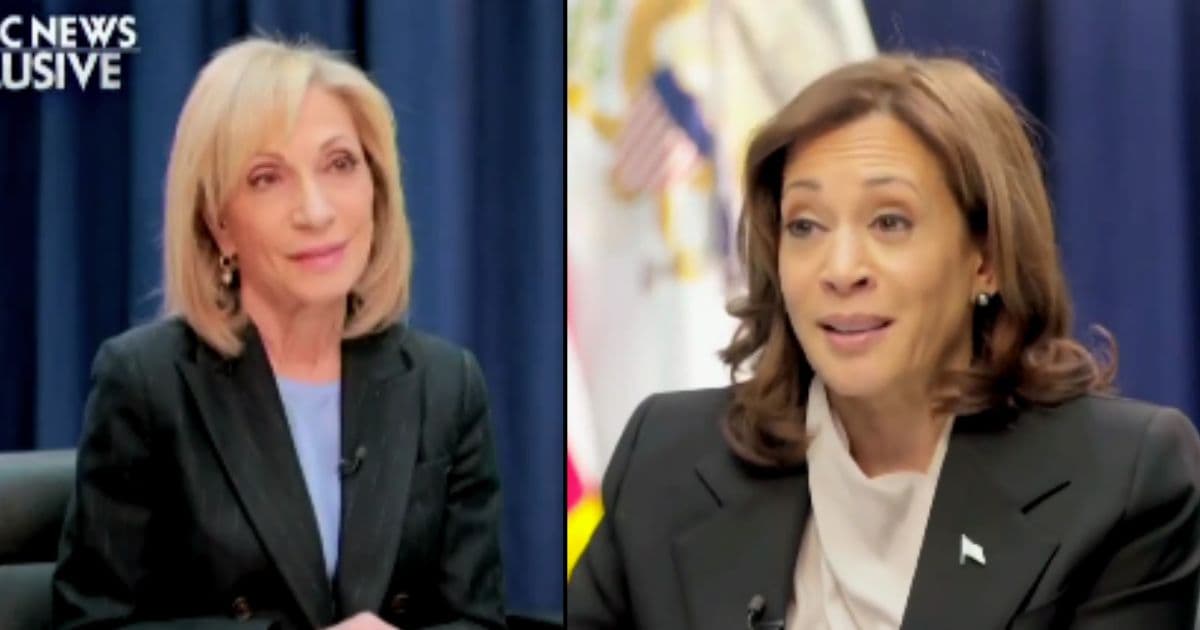 Andrea Mitchellâs Face Says It All After Kamala Harris Wraps Up Interview with Word Salad