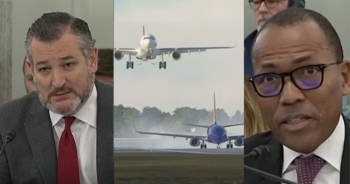 Ted Cruz Grills FAA Head After FedEx Plane Landing Comes Within Feet of Southwest Takeoff on Runway