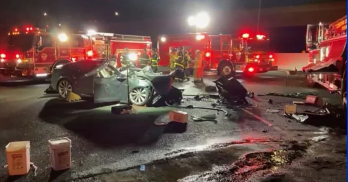 Tesla Driver Dead After Plowing Into Parked Fire Truck Working Earlier Accident