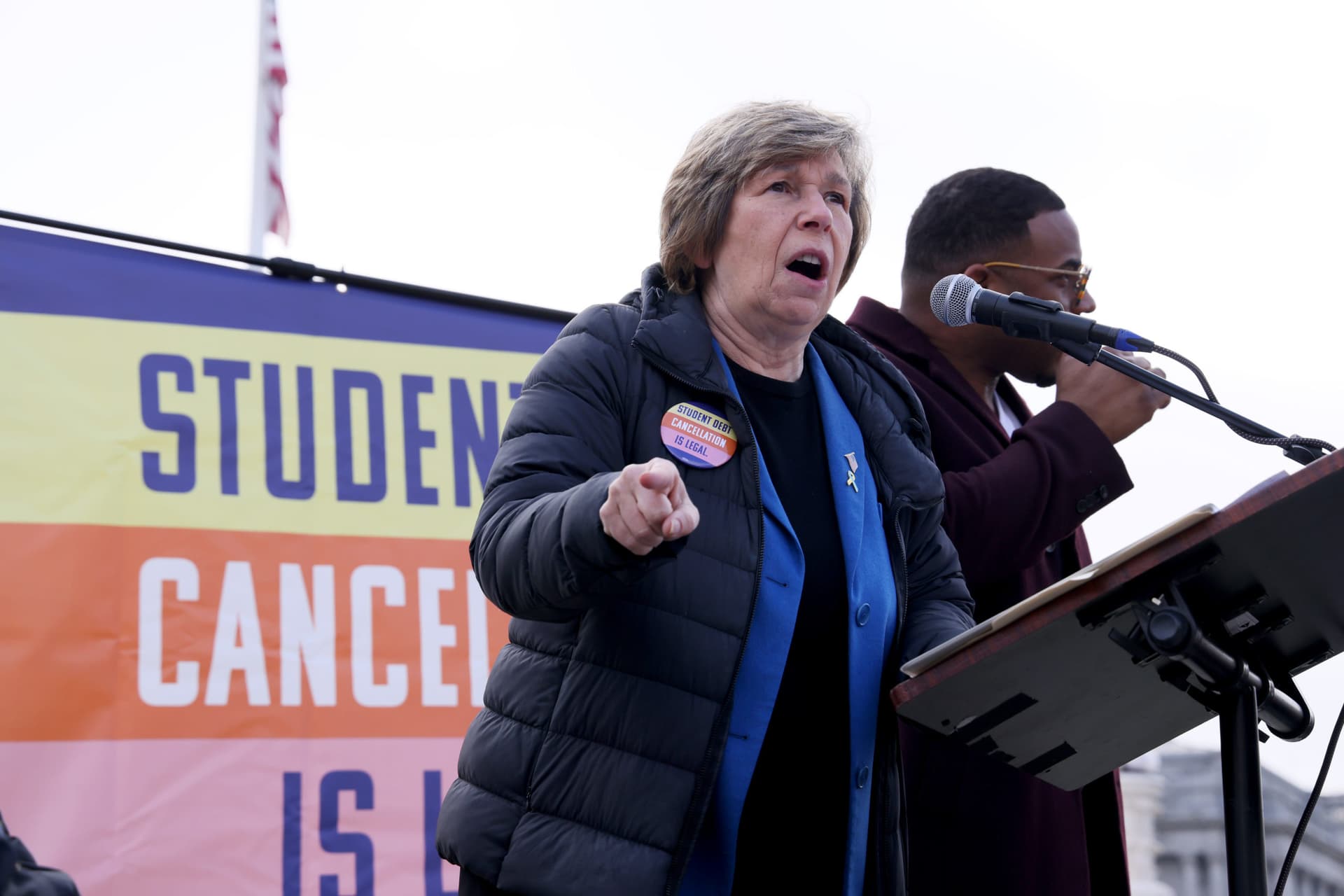 Teachersā Union President Sparks Reaction After Meltdown in Front of Supreme Court