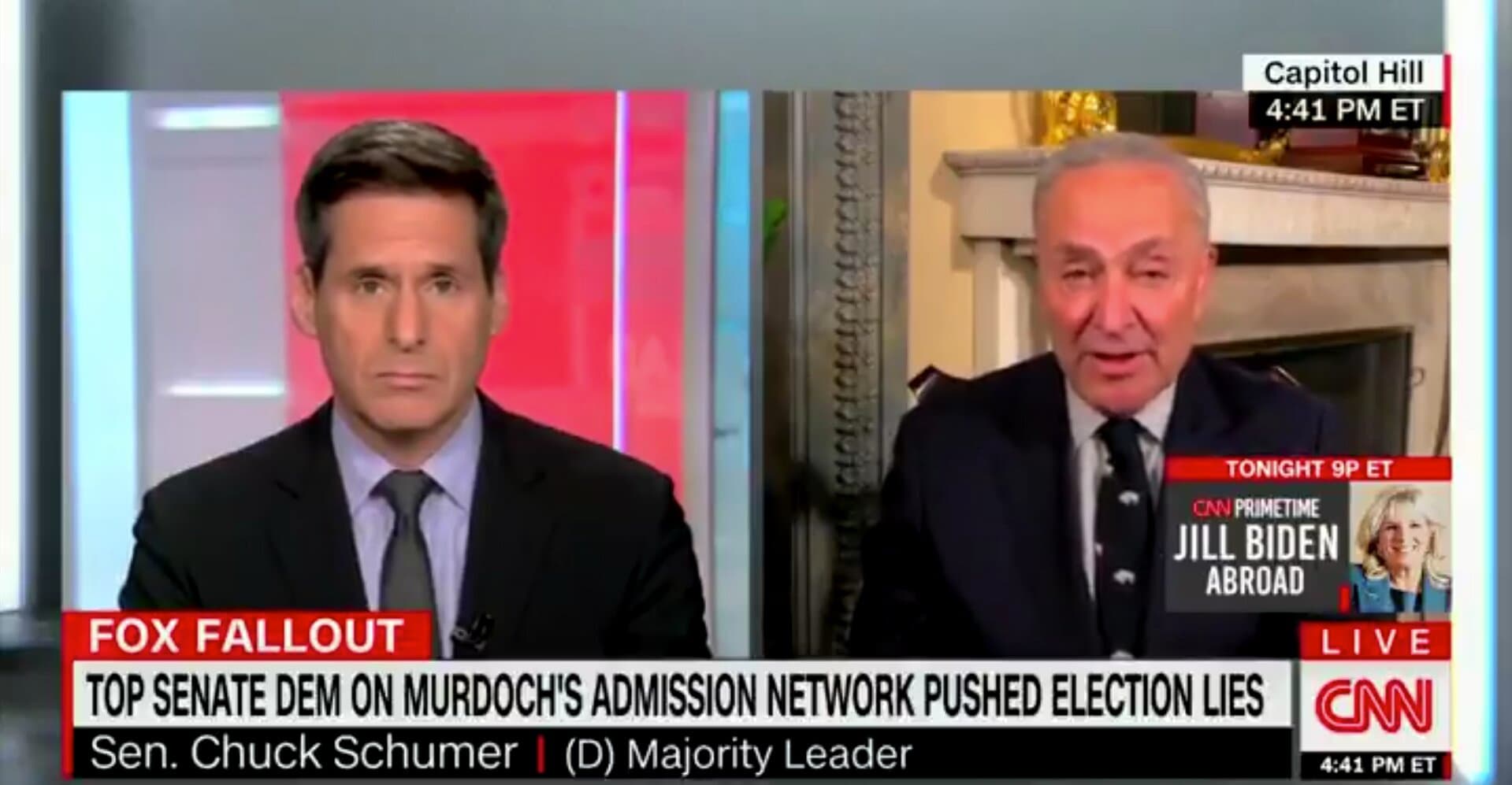 Schumer Doubles Down on Demand for Fox News: We Have the âRightâ and âObligationâ to Do So