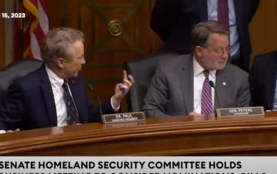 Watch: Sen. Rand Paul Walks Out of Hearing After Sparks Fly Over Amendments