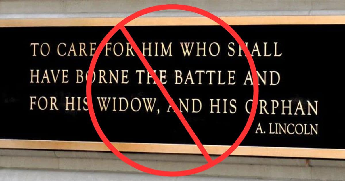 Bidenās VA Axes Lincoln Quote in 50 Percent of Facilities, Replaces with PC Version