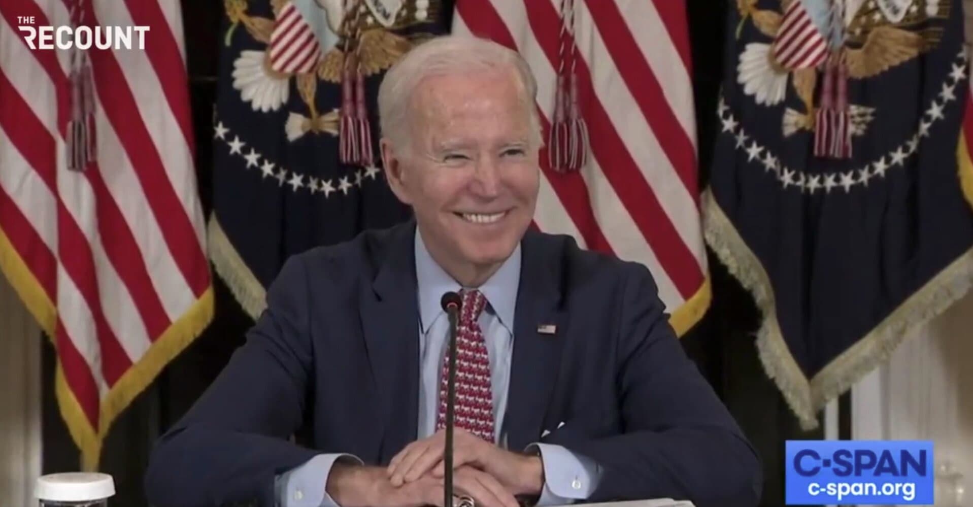 Watch Biden’s Strange Reaction When Asked About Trump’s Indictment