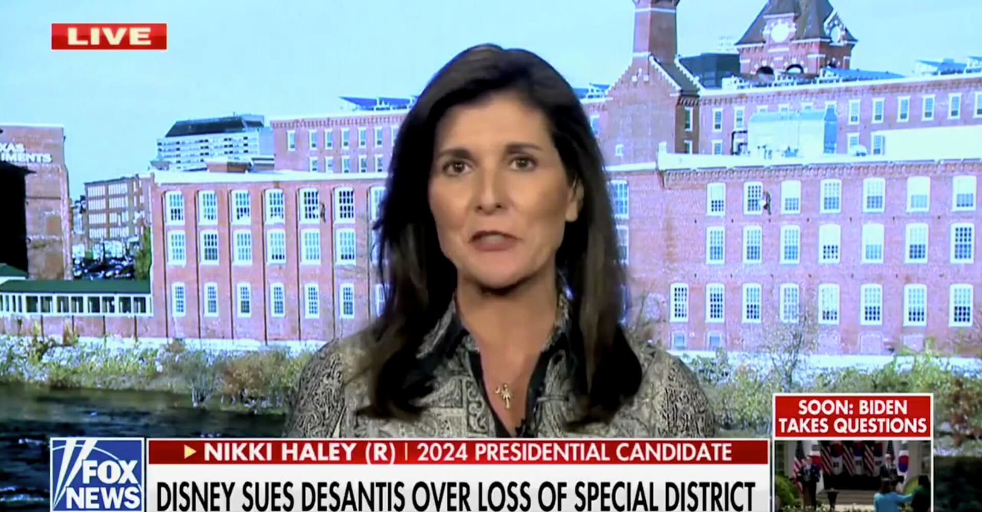 Nikki Haley Shredded for Comment About Disney and DeSantis