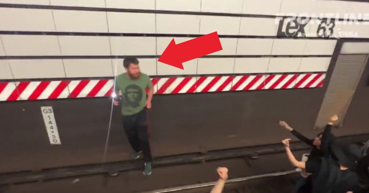 Protesters Storm Busy Subway Station and Halt Incoming Trains, Then One Makes a Near-Fatal Move