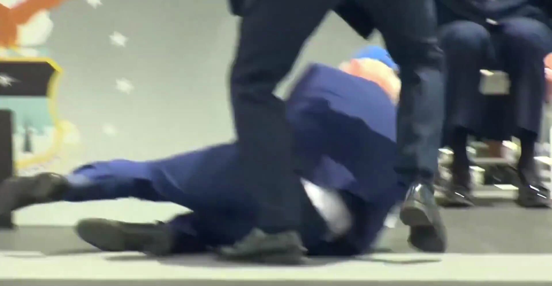 Video: Biden Falls on Stage at Air Force Graduation