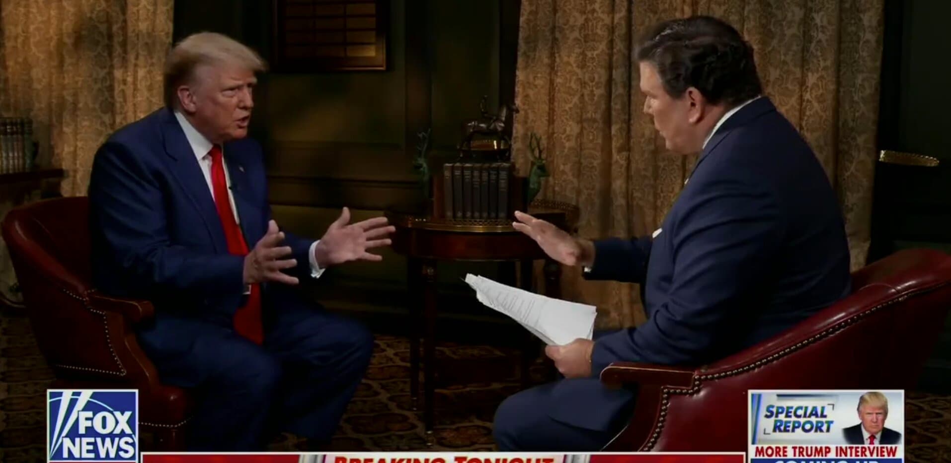 Trump Spars With Bret Baier After Being Told He Lost the 2020 Election