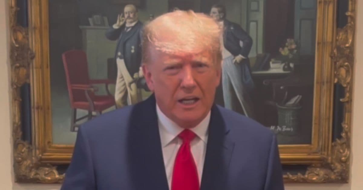 Trump Releases Defiant Video Message in Response to Federal Indictment: āHere We Go Againā