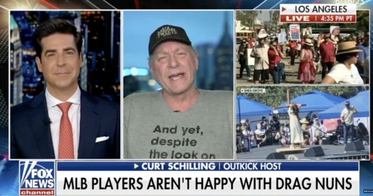 MLB Legend Curt Schilling Shreds Dodgers for Anti-Christian Stunt: āBillionaires Canāt Do Mathā