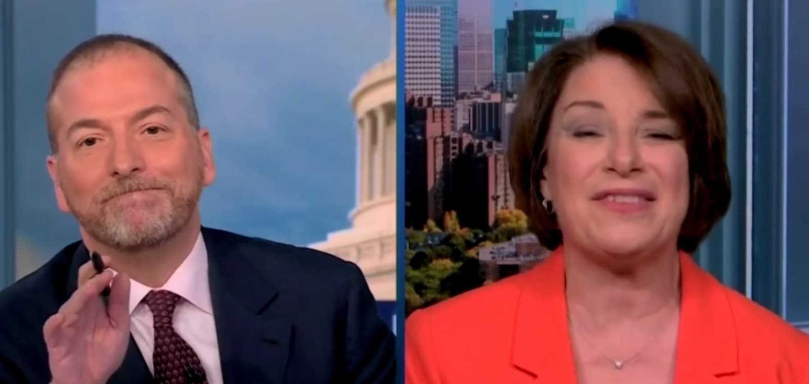 Amy Klobuchar Deflects Hunter Biden Question â Chuck Toddâs Facial Expression Says It All