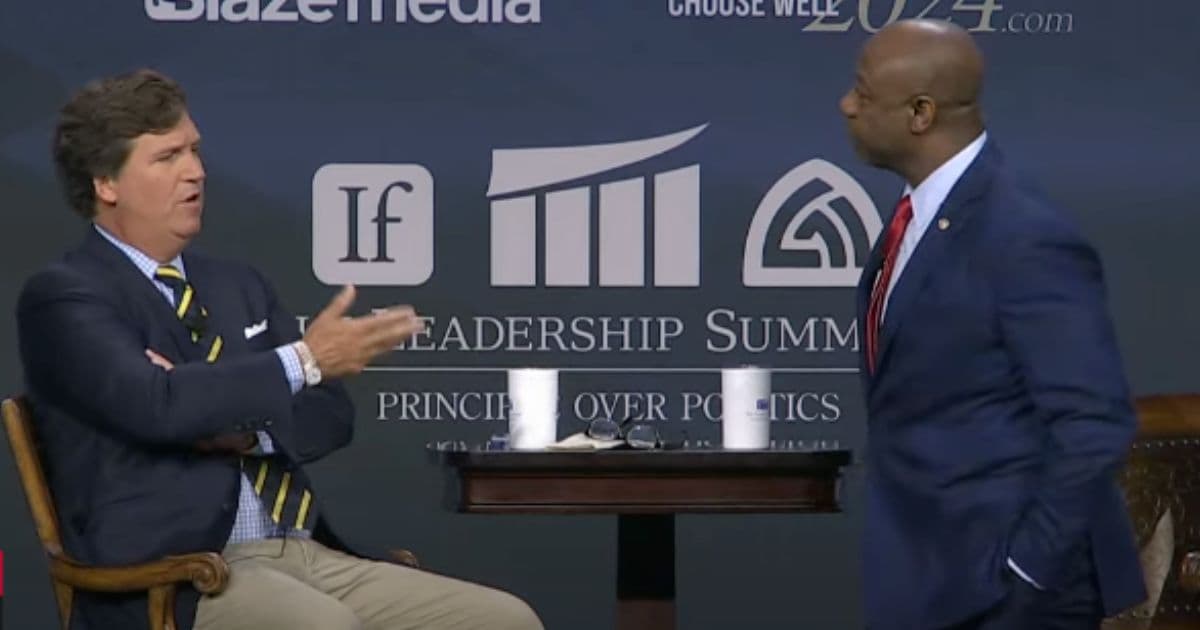 Tim Scott Gets Up in the Middle of Tucker Carlson Interview – Here’s His Explanation