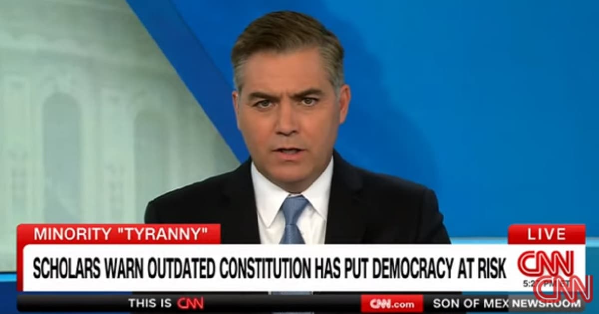 CNN Gets Roasted for Absurd Chyron Warning Constitution Is ‘Outdated, Puts Democracy at Risk’