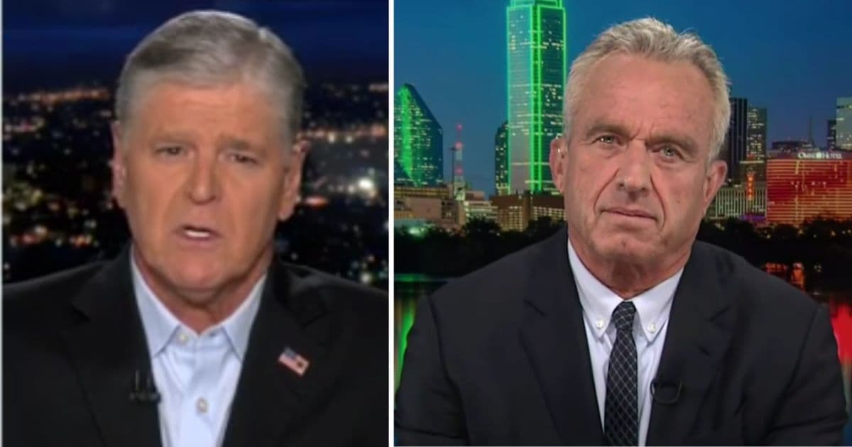 Watch: RFK Jr. Gets Shredded by Hannity Over Obama Support, Calling NRA ‘Terror’ Organization