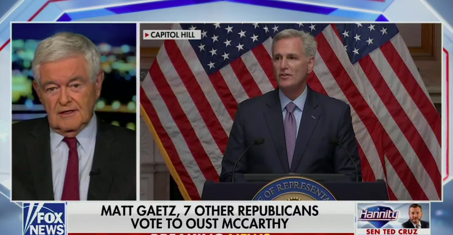 Gingrich Goes Scorched Earth on Republicans Behind McCarthyâs Ouster
