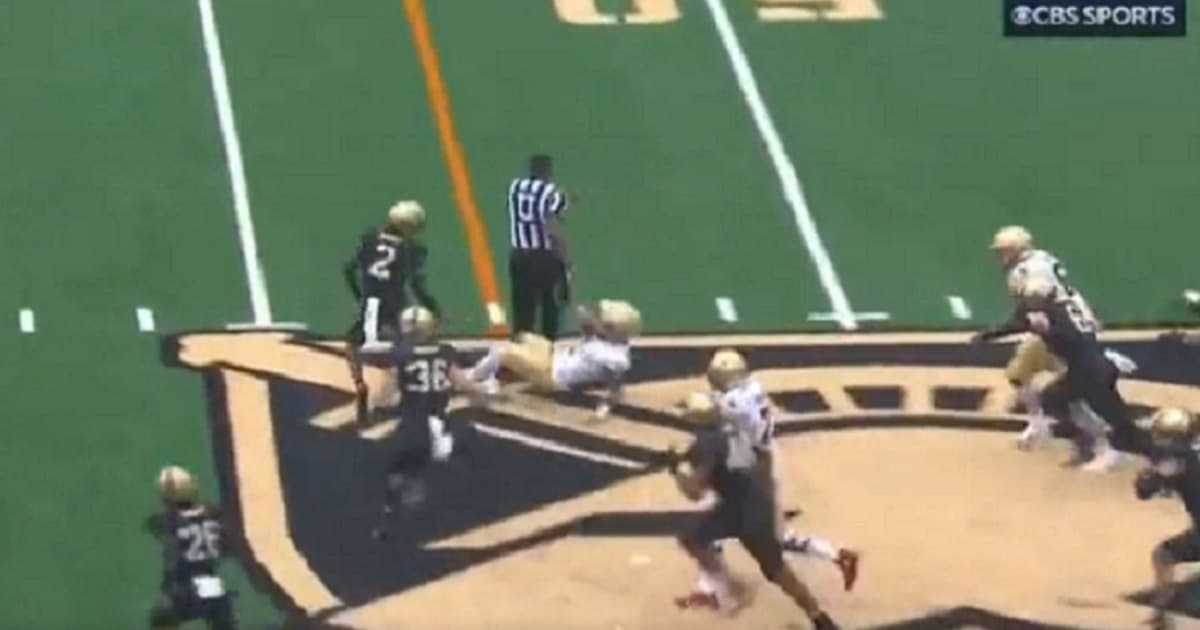 Watch: One of College Footballâs Best Hits of the Weekend Came from a Ref