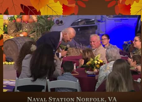 ‘I Love Your Ears’: Biden Tells 6-Year-Old Girl at Thanksgiving Event