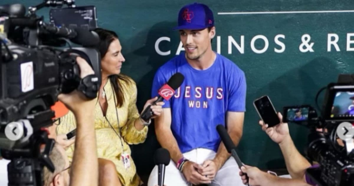World Series Champ Evan Carter Released ‘Jesus Won’ Shirts to Support Great Causes in Hometown