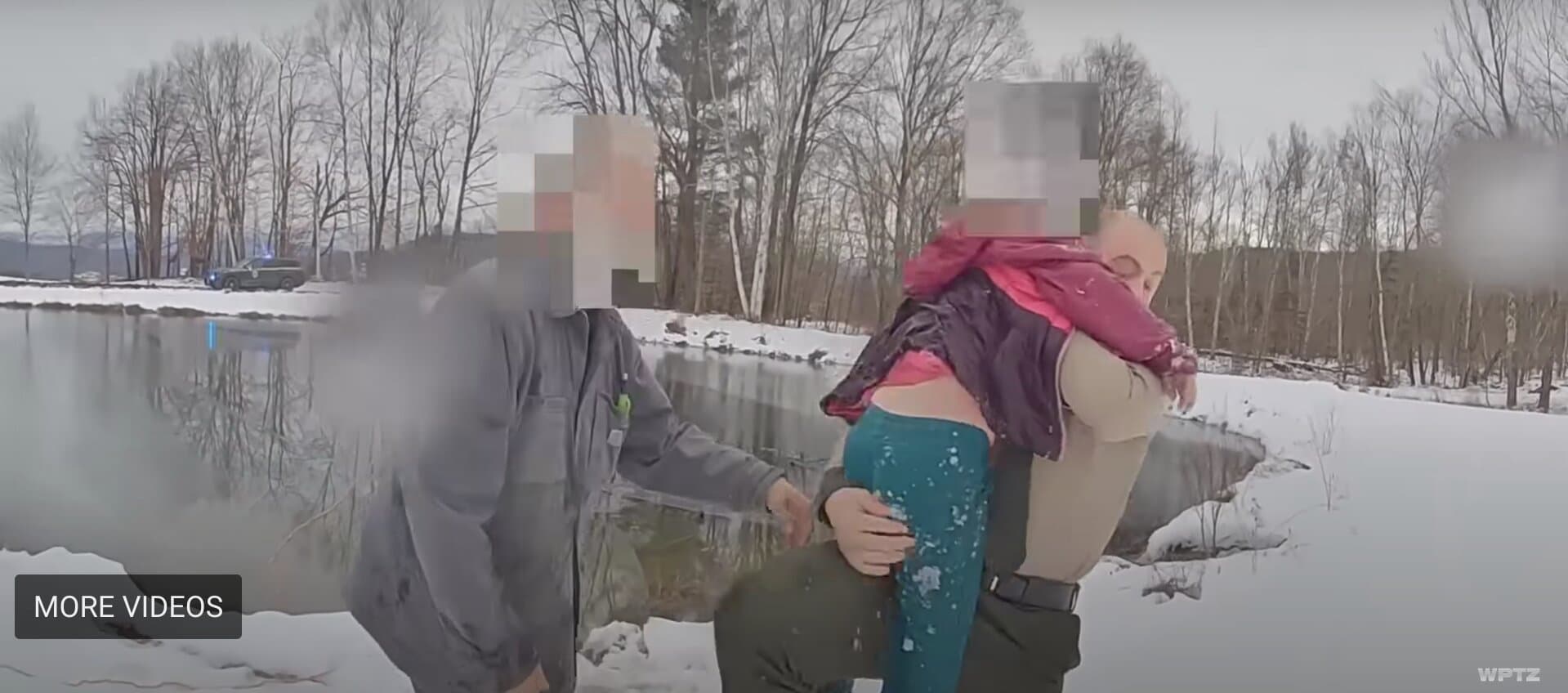 Young Girl Saved By Vermont State Trooper Who Plunged Into Icy Pond