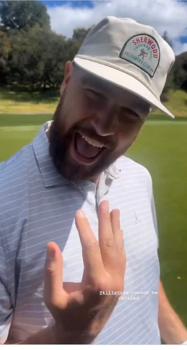 Video: Travis Kelceâs Friends Attempt to Distract Him in Golf by Playing Taylor Swiftâs Song
